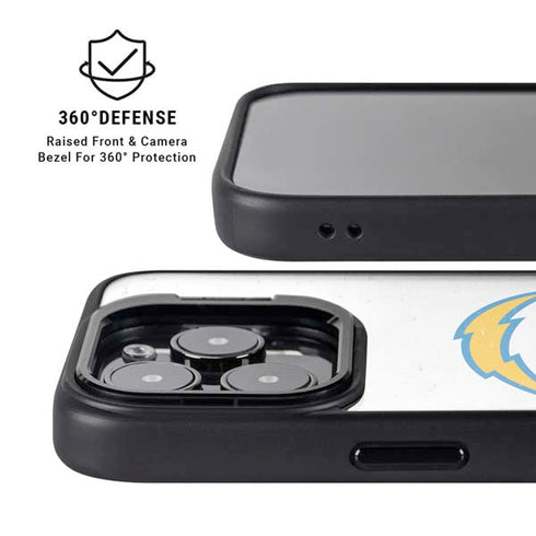 NFL Los Angeles Chargers Distressed iPhone 15 Pro Kickstand Case